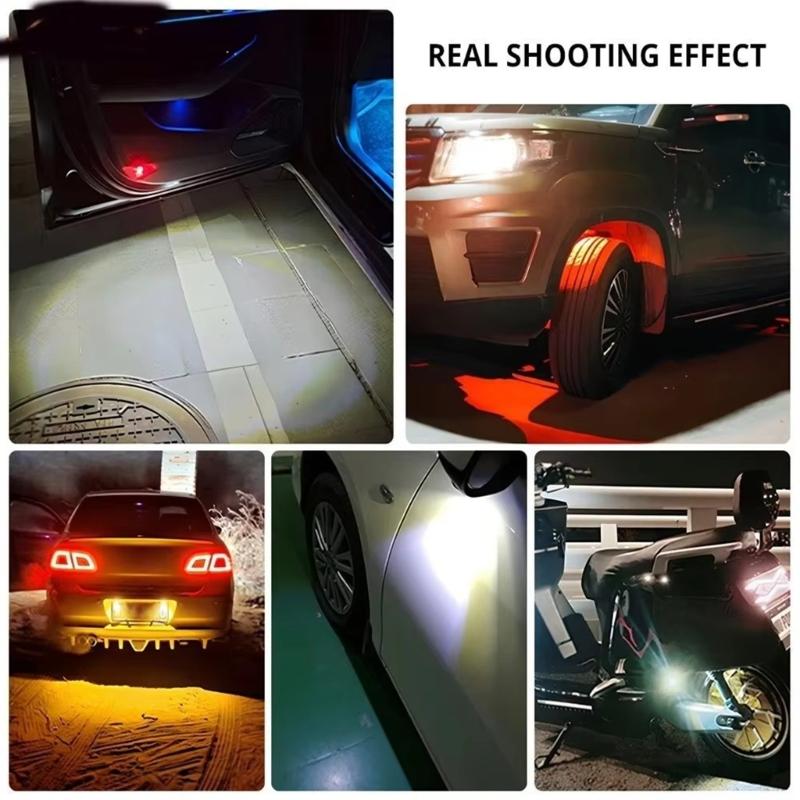 Universal 12V LED Daytime Running Lamps with Shockproof Design & Long Service Life for All Car & Motorcycle Models