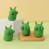 Grass Worm Pinch Toy Squishy Toy Green Eye Popping Worm Squeeze Toy Stress Reliever Anti-Stress Fidget Christmas Kids Party Gift