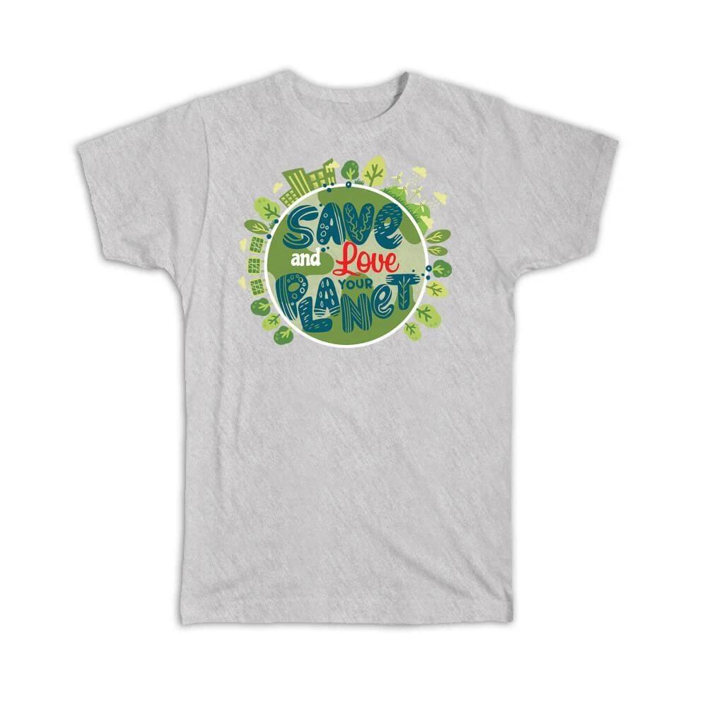 Gift T-Shirt : Eco Save Love Your Planet Kraft Paper Ecological Green Trees 3XL