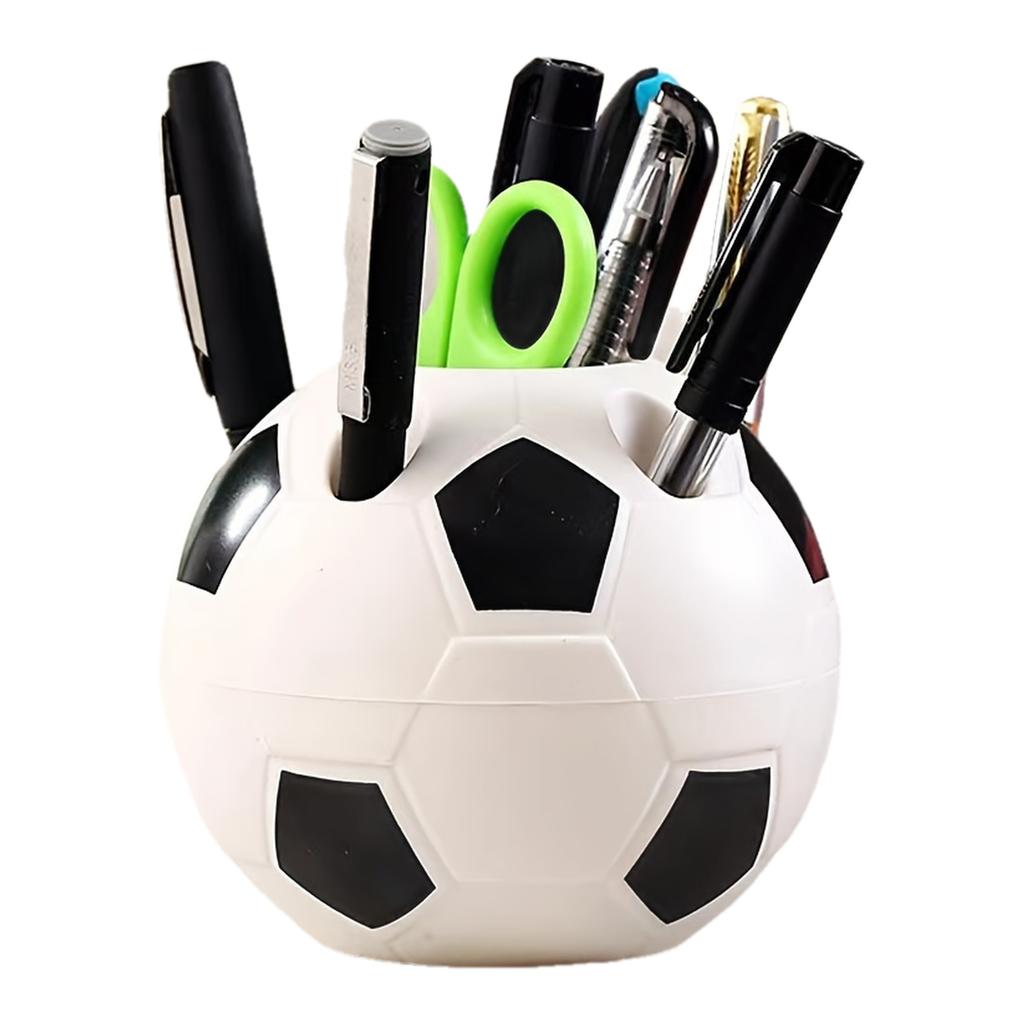 1PC Football Field Modeling Multi-functional Pen Holder - Cartoon Office Storage Artifact, German Style Desktop Organizer, Help Focus and Efficiency