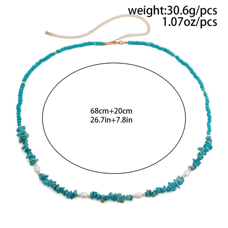 Rice Beading Waist Chain Female Body Chain Belt Belly Chain Aesthetic Body Chain Party Waist Decors Beach Belly Chain