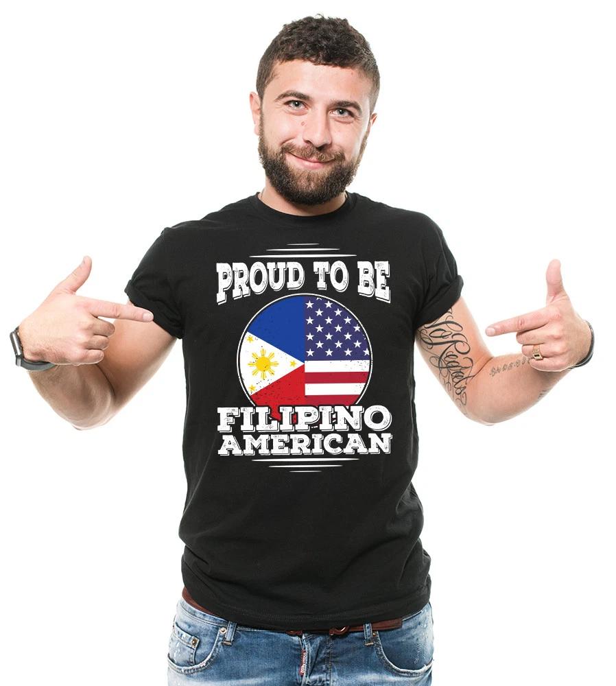 Filipino T-shirt Filipino American Tee shirt Philippines national day Tee shirt L