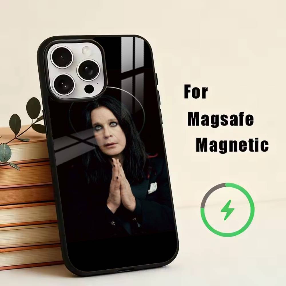 DD-Rock Singer Ozzy Osbourne Phone Case For iPhone17,16,15,14,13,12,11 Plus,Pro Magnetic For Magsafe Wireless Charging iPhone14PRO