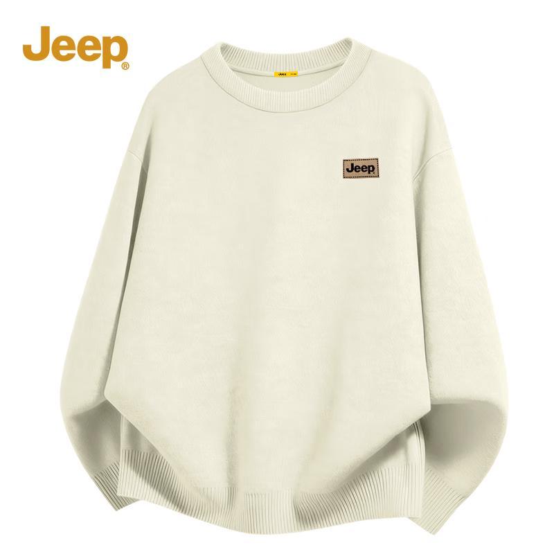 Jeep Unisex Classic Thickened Round Neck Sweater 2XL