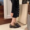 Fashion Lambswool Single Shoes for Women Winter 2025 New Fleece Fashion Pointed Toe Versatile Low Heel Shoes for Women