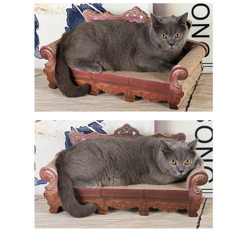 Multifunktionales Wellpappe Integriertes Kratzbrett Bett Katzensofa Für Haustierkatzen