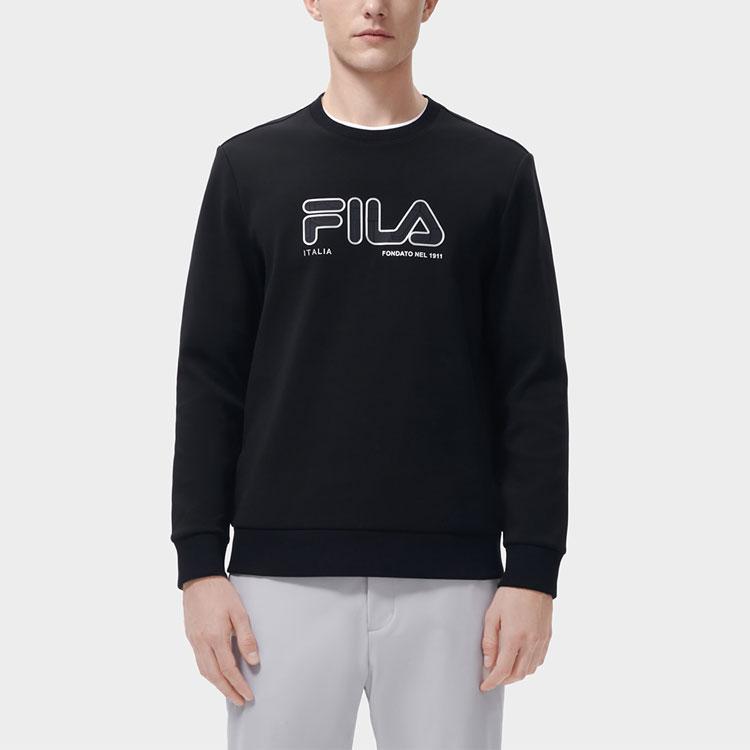 New FILA Sweatshirts Men's Black F11M317203FBK