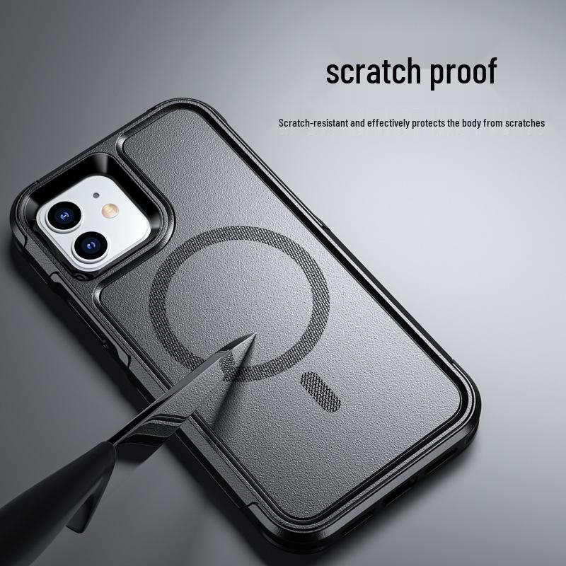 Custodia Magnetica BOX Two-Defense MagSafe per iPhone 12-17: Protezione Anti-Goccia e Anti-Polvere