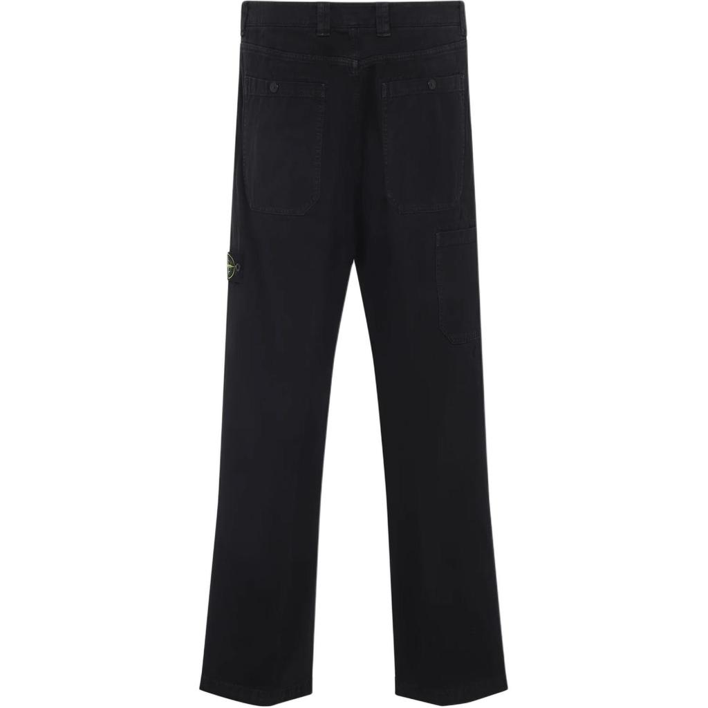 STONE ISLAND Logo Patch Straight Leg Trousers K2S153100008S0184-V0129