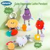 New Year's Baby Stroller Plush Toy Wind Chime with Animal and Vegetable Designs