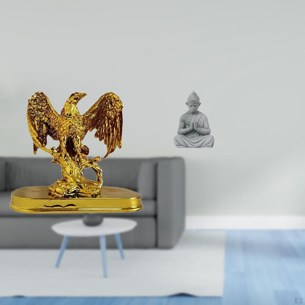 Monkey Figurine Modern Sculpture Animal Buddha Statue Collectible Miniature Ornament for Home Office