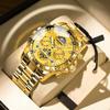 Binbang BINBOND Men's Luminous Waterproof Quartz Flywheel Watch - Genuine Business and Student Style, High-End Design.