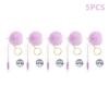 Eyelash Brush Tube With Pompom Lash Extension Makeup Brush Dustproof Eyebrow Comb Beauty Tools