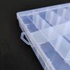 12-Grid Clear Plastic Storage Box with Dividers for Jewelry, Beads, Wiper Arms, Electronics, or Hardware