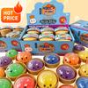New Colorful Glitter Bead Filled Dumpling Squishy, Blind Box with Gift Box Hidden Style, Stress Relief Sensory Squeeze Toy