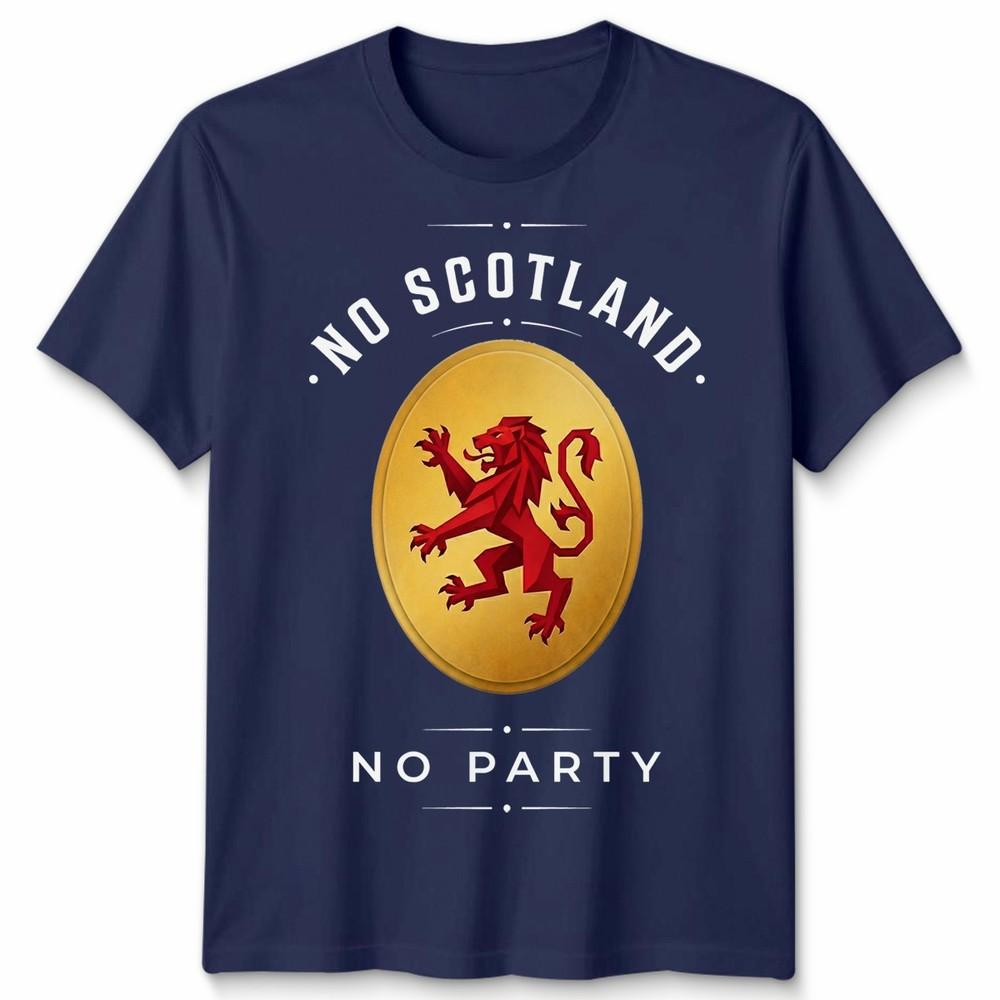 No Scotland No Party Football Unisex T Shirt Scotland Fan Unisexs Unisexs Top
