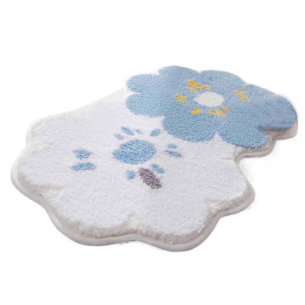 

Multicolor Imitation Cashmere Carpet Flower Pattern Entrance Carpet Pad Floor Mats Home Bedroom 10