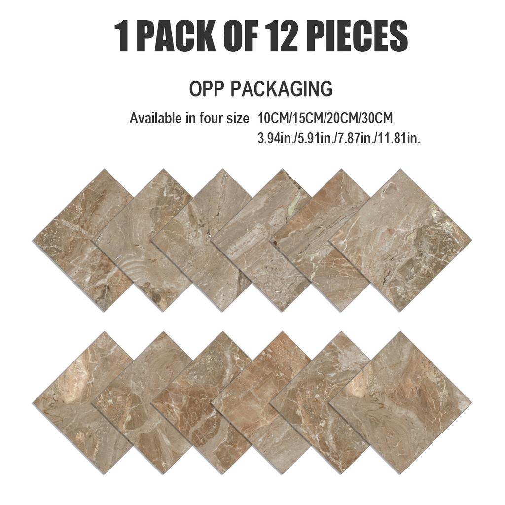 Crystal Marble Kitchen Oil-Proof Tile Sticker Non-Slip Waterproof Wall Sticker Imitation Tile Bedroom Wall Sticker