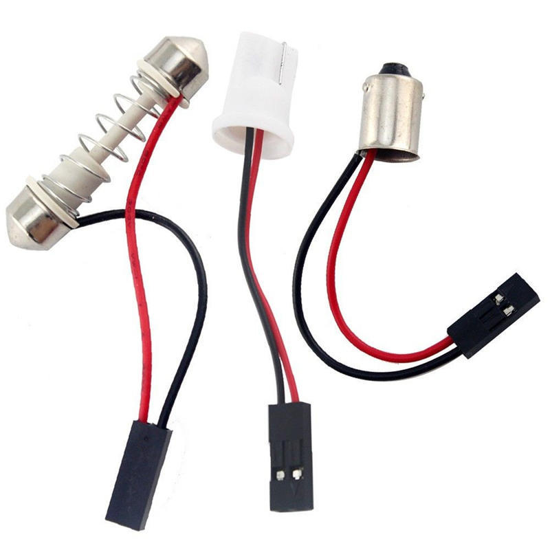 1Pc 18-Led Cob Car Interior Dome Plate Lights White Bulb Ba9S T10 Festoon 12V