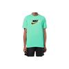 Men's Nike Green T-Shirt with Printed Logo, Crew Neck and Raglan Sleeves