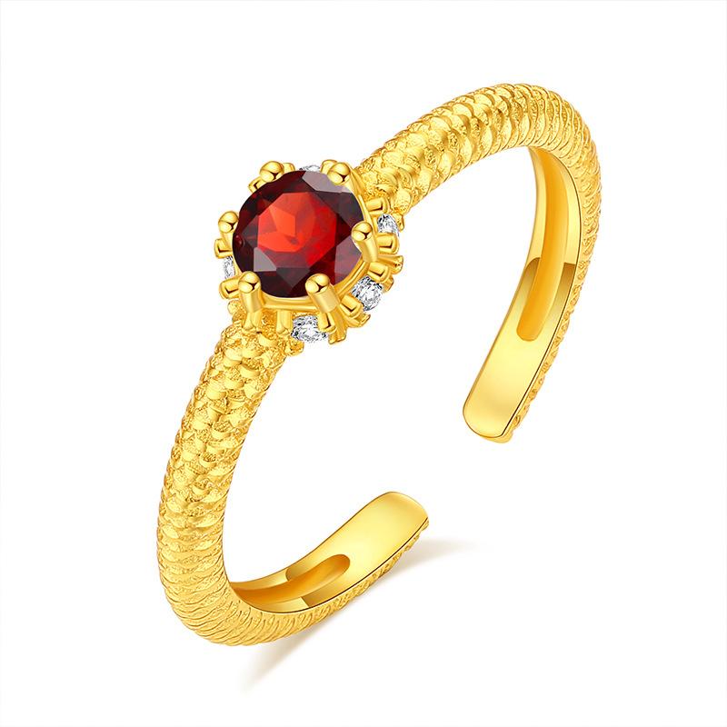 Elegant S925 Silver Ring, Natural Gemstone, Adjustable Band, Premium Jewelry for Her