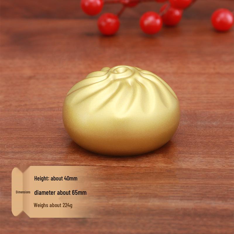 

Латунное украшение Баоцзы Богатство: Фэн-шуй Настольный талисман удачи для процветания и успеха Win