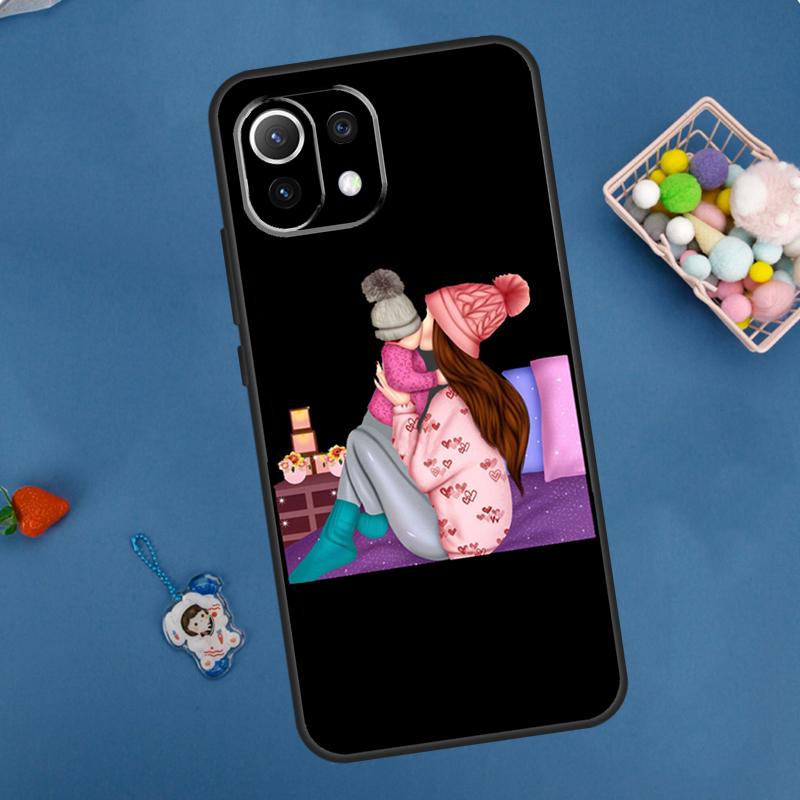 Super Dad Mom Baby Girl Twin Case For Xiaomi 11T 12T 13T 14T Pro 13 14 15 Ultra POCO X7 Pro X3 X5 X6 M6 F5 F6 Pro Cover