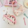 11 Cartoon Embossed Lace Canvas Bag Women's Handbag Shopping Bag Student Mobile Phone Handbag