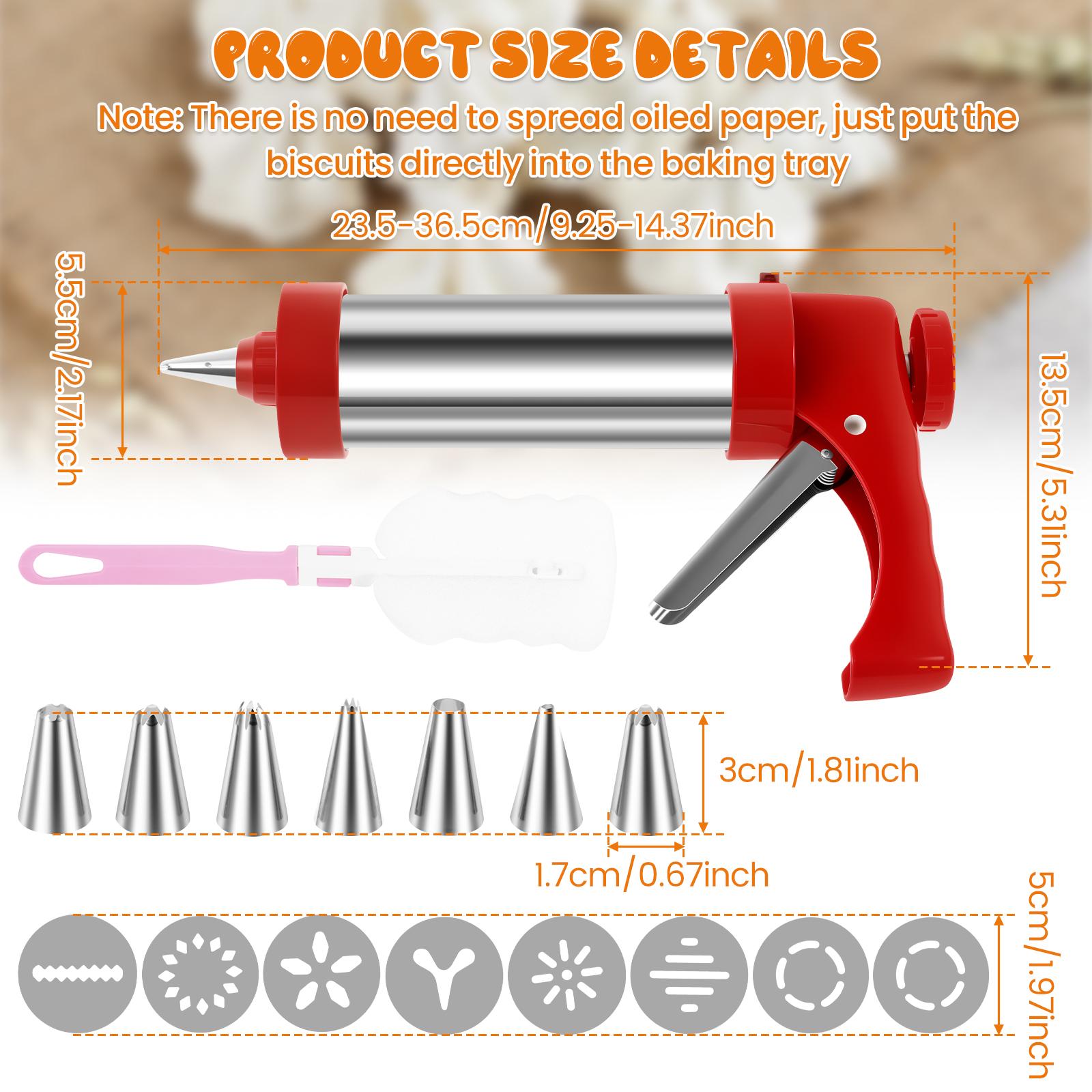 

Churrera Churro Maker Machine Stainless Steel DIY Cake Cream Decor Making Machine Nozzles Mold Biscuit Maker Kitchen Baking Tool