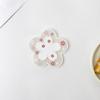 Yousheng Cherry Blossom Silicone Coaster, Heat Insulation Mat for Table, Non Slip Thickened Pad for Cups And