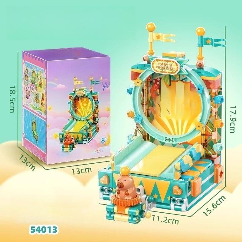 Capybara Fantasy Park Building Block Doll Doll Peripheral Educational Hand-assembled Model Toy Children's Birthday Gift