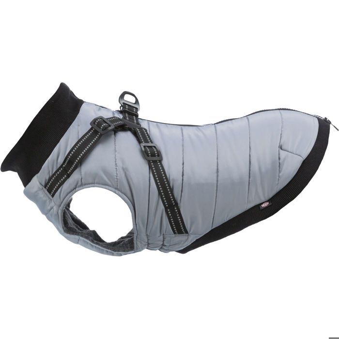 Manteau Pour Chien Avec Harnais Trixie Pontis - Gris - 45 Cm
