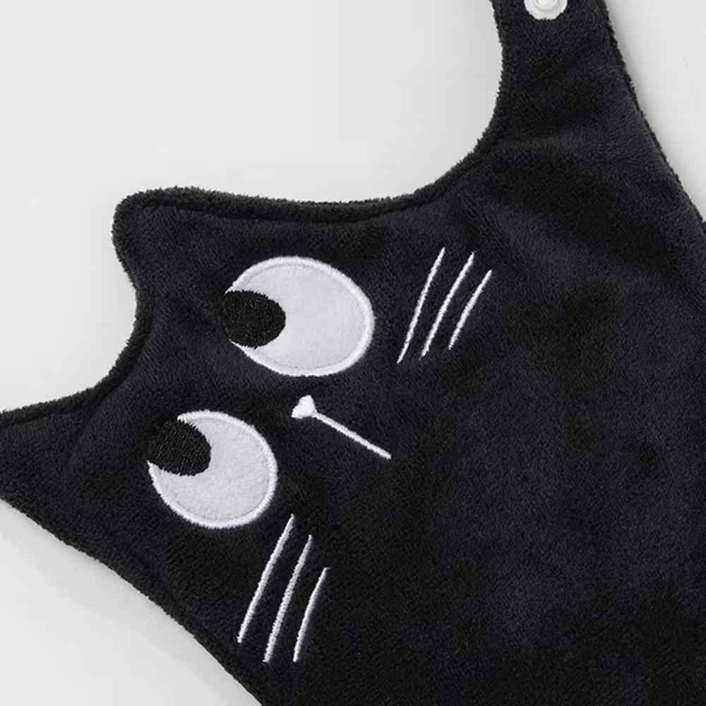 Absorbent Funny Cat Hand Towel Soft Microfiber Towel Cute Kitchen Rag  Restroom