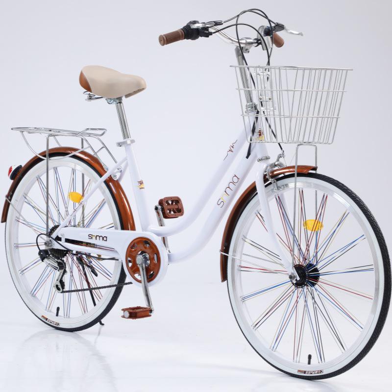 Sanhe Horse 24/26-inch Unisex Commuting & Shopping Bike with Variable Speed and Lightweight Design