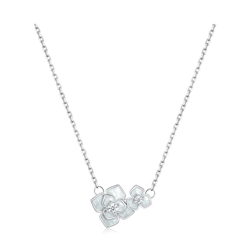 Barbie Camellia Niche Love Elegant Clavicle Chain Exquisite and High-end Student Simple Versatile Necklace Alloy Necklace Women s Style TX2312142A золотой