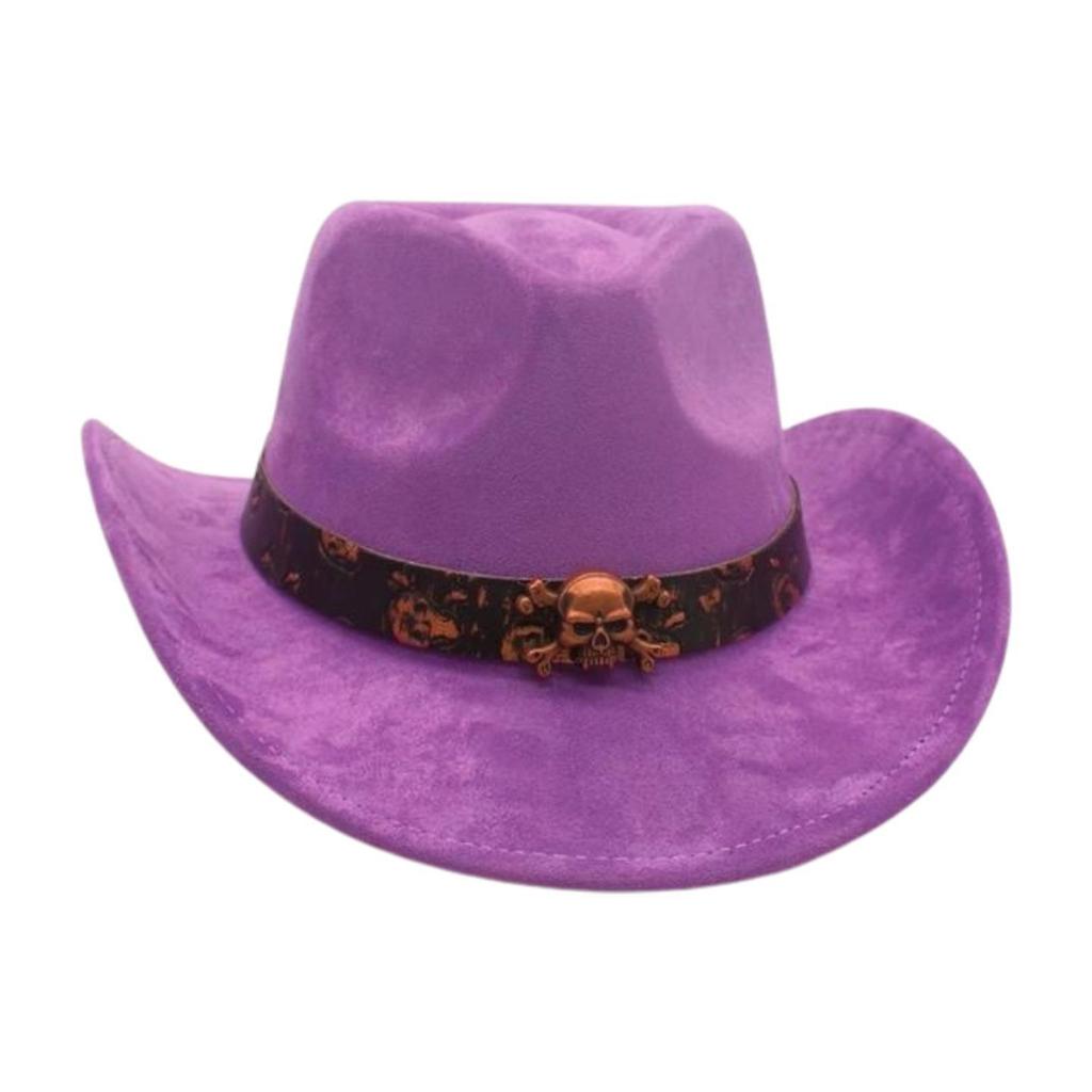 Western Cowboy Hat Performance Stage Jazz Hat Resort Style Skull Accessories Ethnic Style Top Hat