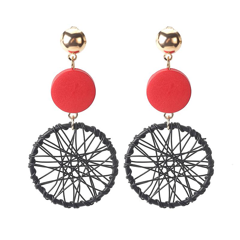Japanese & Korean Style Dreamcatcher Geometric Tassel Earrings