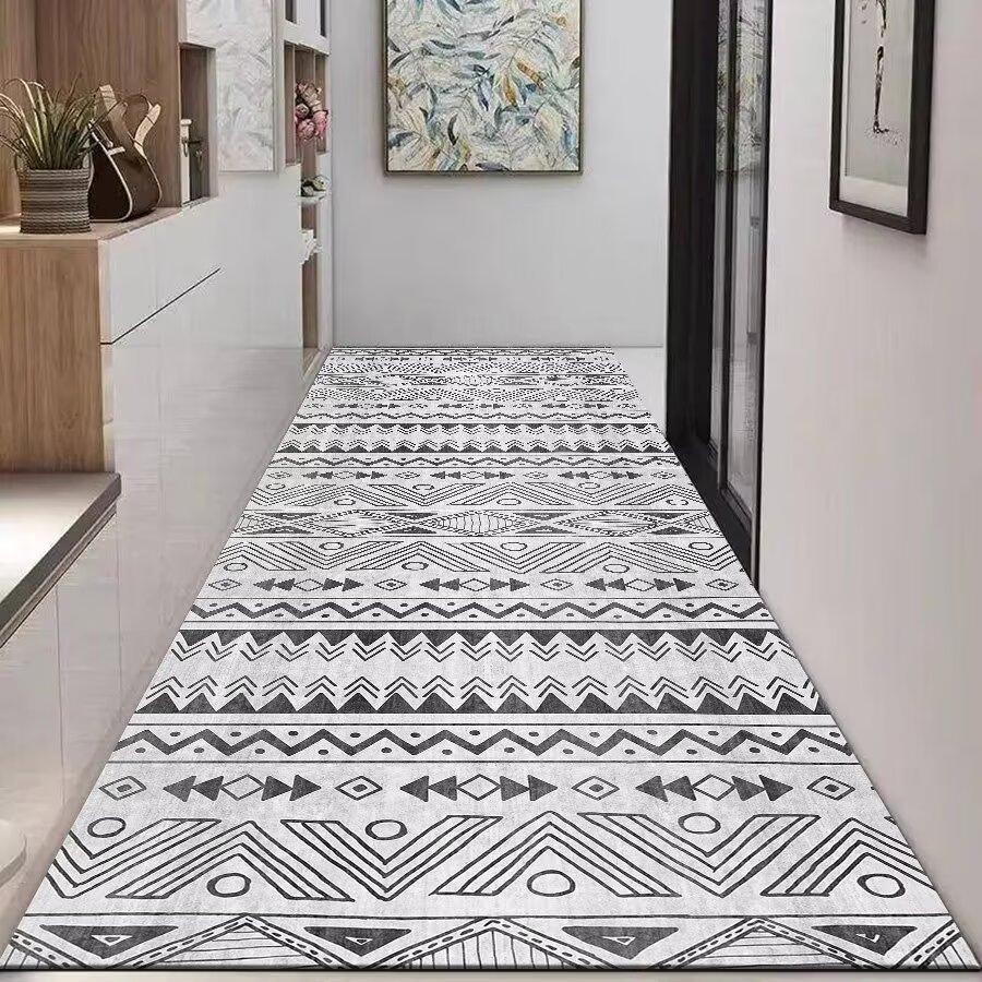 Bohemian Long Corridor Carpet Hallway Entry Door Mat Home Porch Hotel Hall Aisle Rugs Decor Bedroom Bedside Balcony Floor mat