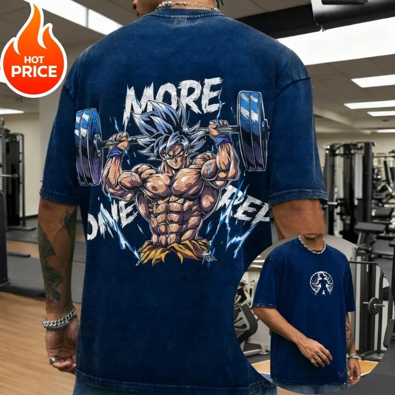 Super Saiyan Son Goku Gym Vintage Harajuku Anime Dragon Ball Men Summer T-Shirt Loose Women Streetwear Casual Short Sleeve Tee