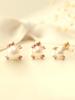 Minimal Piercing 14K Freshwater Pearl Cubic Proof Earrings