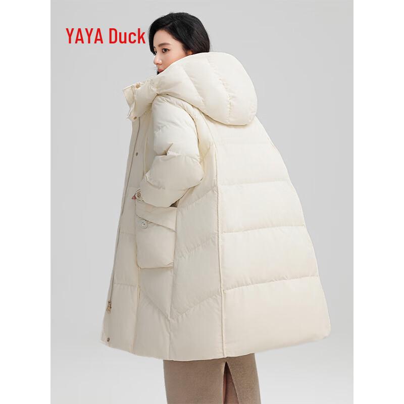 YAYA Women's Mid-Length Fashion Duck Down Jacket YE4B613231A
