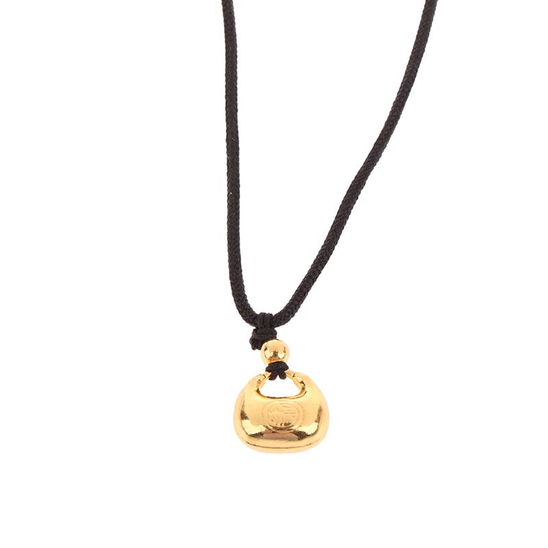 Chinese Style Ping An Lock Pendant For Women Vintage New Chinese Retro National Necklace Women'S Jewelry Valentine'S Day Gift