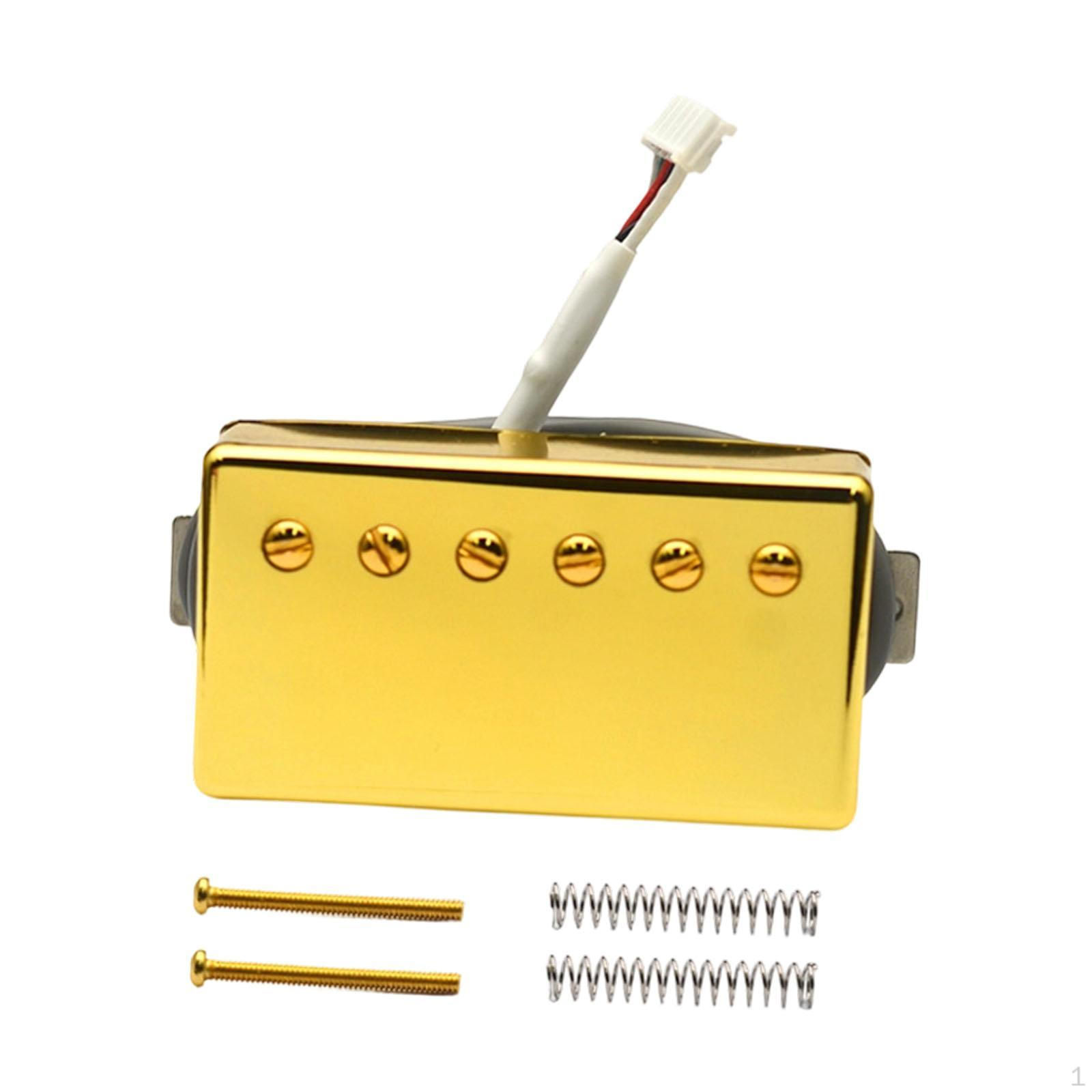 

Alnico II Guitar Humbucker Pickup Repair Part High Performance Professional Sturdy Musical Gold 8K