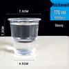 Xiehe 170ml Thickened Disposable Transparent Plastic Cups