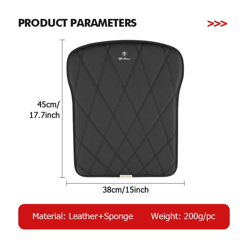 Perforated Leather Car Seat Cushion Non-slip Heightening Pad For Alfa Romeo GT Stelvio F1 Brera Volante Tonale Gloria Disco zq9