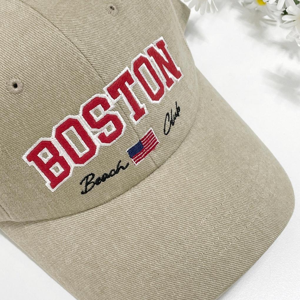 Women's and Men's Daily Oversized Boston Ball Cap Baseball Hat