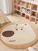 Cartoon Pattern Bedroom Decor Plush Carpet Thicken Washable Rug Cute Round Carpets for Living Room Fluffy Soft Lounge Floor Mat