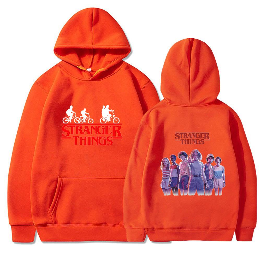 Men's and Women's Fleece Sweater Jumper Hoodie Anime hoodieStranger Things4
