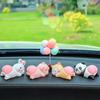 Cartoon Pig Butt Car Ornament: Cute, Creative High-End Interior Decoration