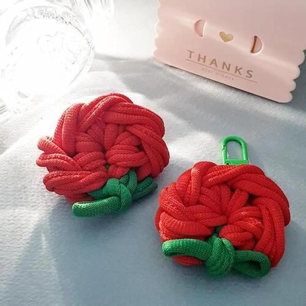 Mixed DIY Materials for Making 6 Sock Yarn Carnation Brooch Keyring Corsage Parents' Day Teachers' Day Gift